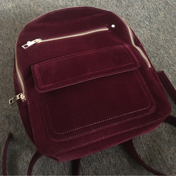 GAP Bags New Red Velvet Backpack Poshmark